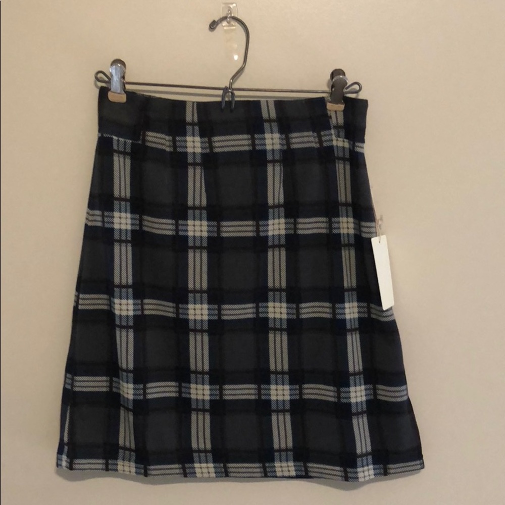 Plaid mini skirt